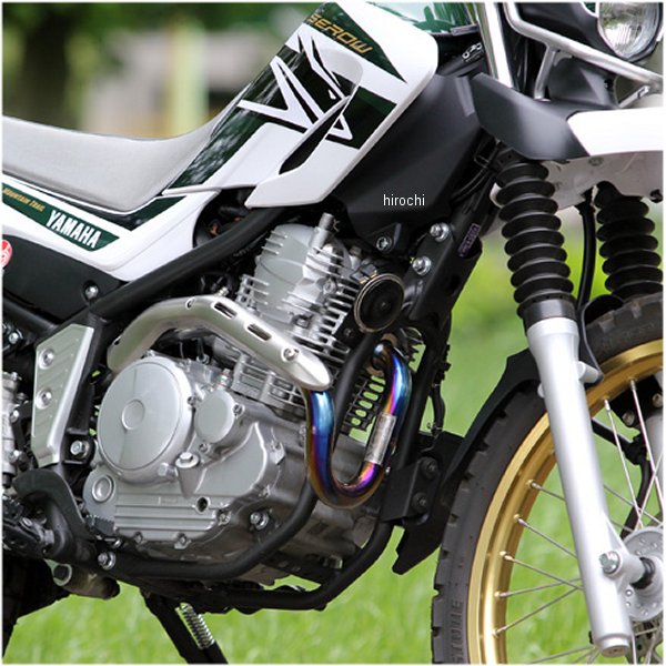 エキゾーストパイプ パワーボックス 18年以降 セロー250、トリッカー チタンブルー