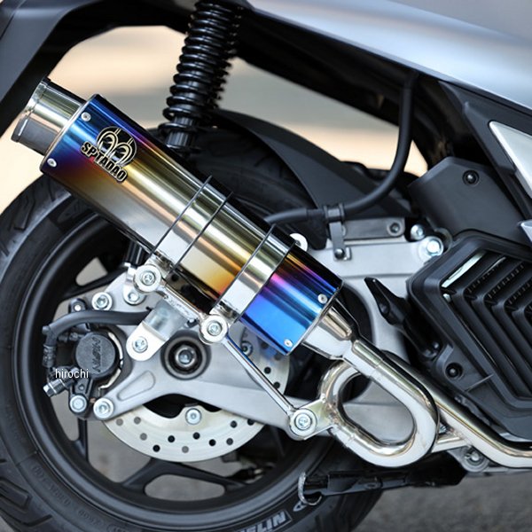 フルエキゾースト ピュアスポーツ S ゴールドエンブレム 21年以降 PCX125/e:HEV チタンブルー