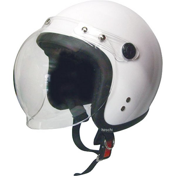 Moto Boite  スモールジェットヘルメット 回転BBシールド付 白 フリーサイズ(58-60cm未満)