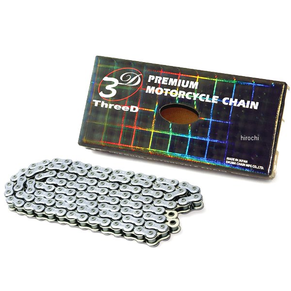 江沼チェーン ThreeD 520SM 146L セミプレスクリップジョイント シルバー