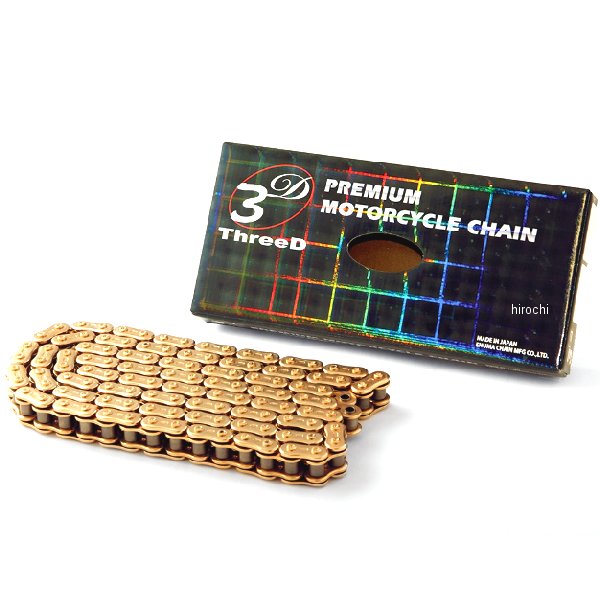 江沼チェーン ThreeD 525Z 146L カシメジョイント ゴールド