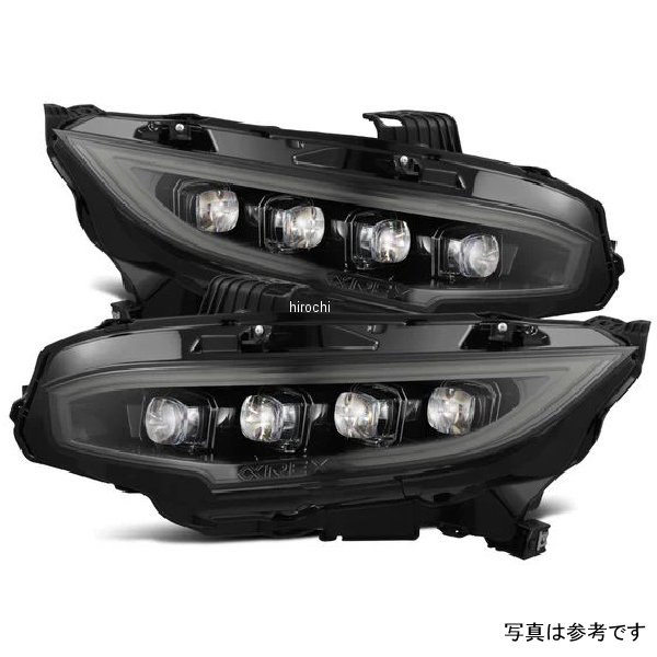 AlphaRex 国内正規品  NOVAシリーズLEDヘッドライト FK7 8 HONDA CIVIC アルファブラック