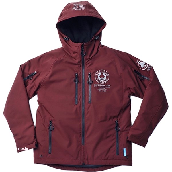 秋冬モデル ソフトシェルライトウォームジャケット バーガンディ Sサイズ