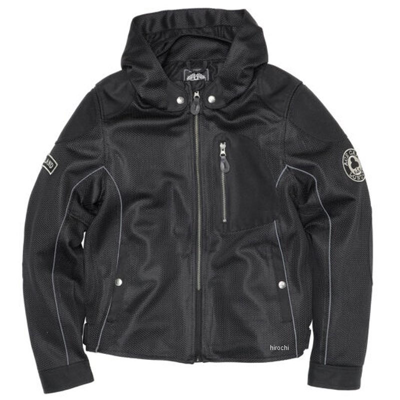 春夏モデル フーデッド ライドメッシュジャケット 黒 Lサイズ