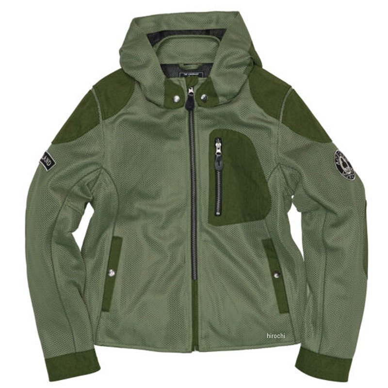 春夏モデル フーデッド ライドメッシュジャケット オリーブ Lサイズ
