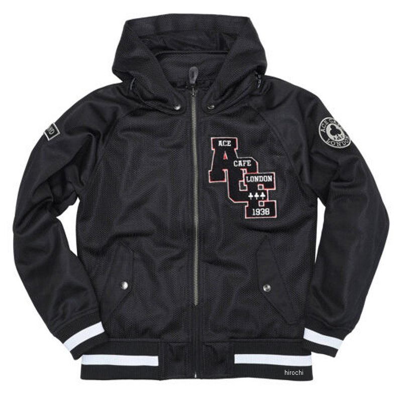 春夏モデル スタジアム メッシュジャケット 黒/黒 Sサイズ