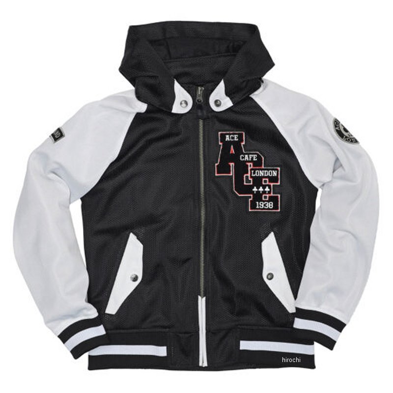春夏モデル スタジアム メッシュジャケット 黒/白 Sサイズ