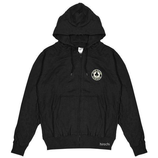 秋冬モデル ジップ フーディー Live to Ride 黒 Lサイズ