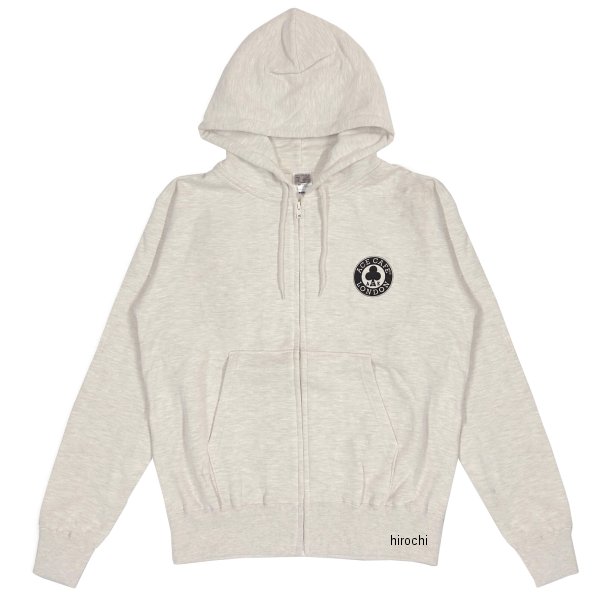 秋冬モデル ジップ フーディー Live to Ride オートミール Lサイズ