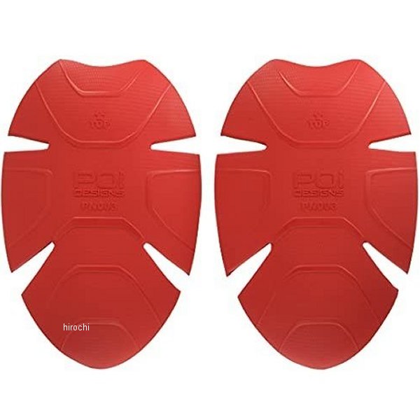 肩 肘 膝 プロテクタースリム 赤 フリーサイズ