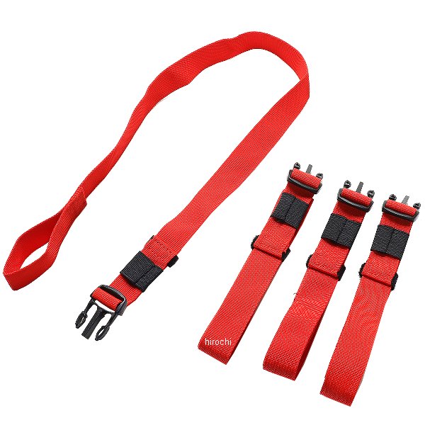 タイダウンストラップ&クロスオーバーストラップセット 赤
