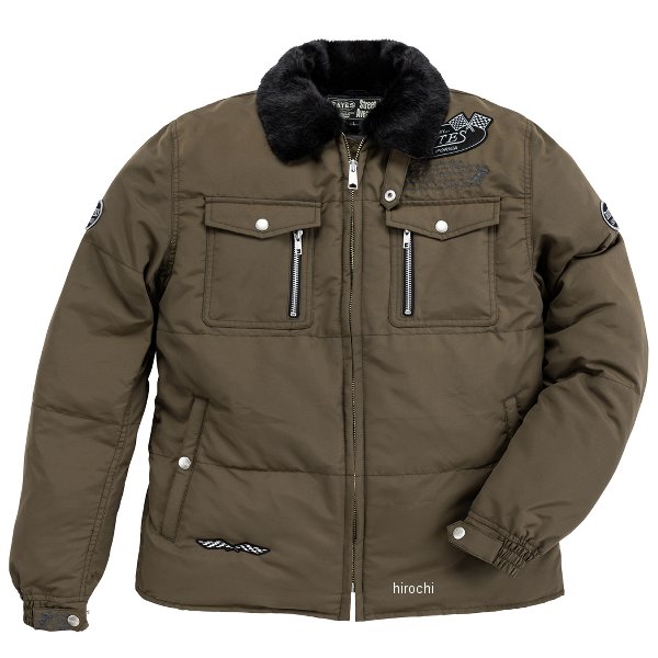 秋冬モデル ナイロンジャケット カーキ Lサイズ