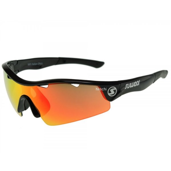 サングラス 黒/レッドレボ