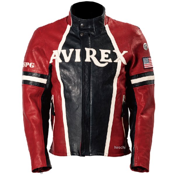 ビンテージレザーライダースジャケット 赤 Lサイズ