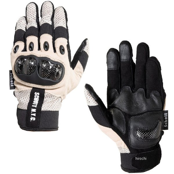 プロテクトメッシュグローブ 黒/サンド Mサイズ