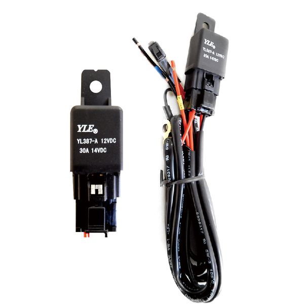 汎用リレーハーネス(12V 30A) 12V 30A 黒