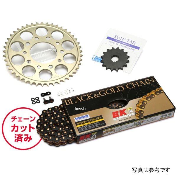 スプロケット＆チェーンキット 525 98年-08年 ZRX400 黒