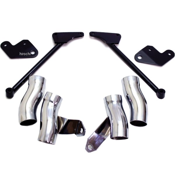 ドレミコレクション 4本マフラー用 アップタイプ延長パイプセット Z900RS メッキ