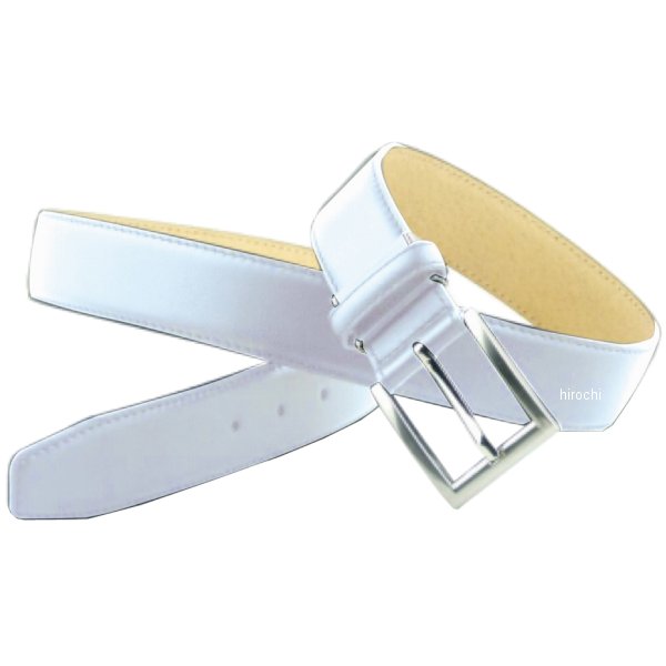 AK-342 KOMINE インストラクタープレミアムレザーベルト 白 120cm