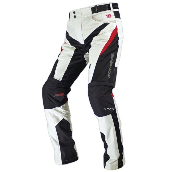 PK-729  KOMINE プロテクト ライディング 3D メッシュパンツ アイボリー 3XLBサイズ