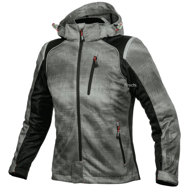 春夏モデル プロテクトフルメッシュパーカー スモーク/黒 レディース WMサイズ