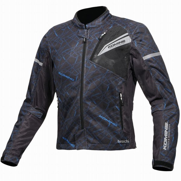 JK-140  KOMINE 春夏モデル プロテクト フルメッシュジャケット クラッシュブルー/黒 5XLBサイズ
