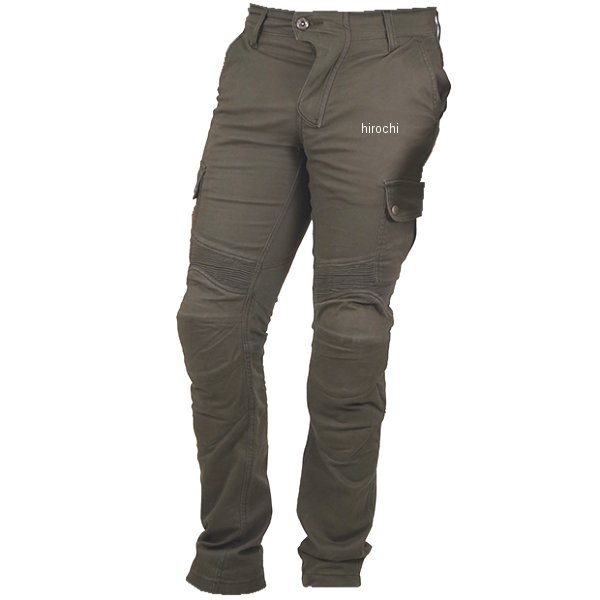 PK-744  春夏モデル プロテクト ライディング コットンカーゴパンツ ディープオリーブ Sサイズ