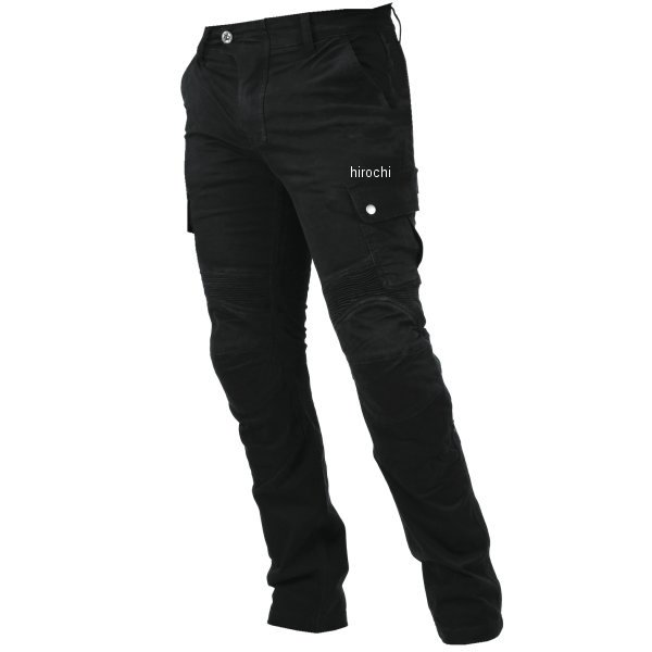 PK-744  春夏モデル プロテクト ライディング コットンカーゴパンツ 黒 3XLサイズ