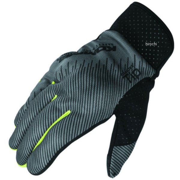 春夏モデル プロテクト ライディング メッシュグローブ ダークグレー Lサイズ