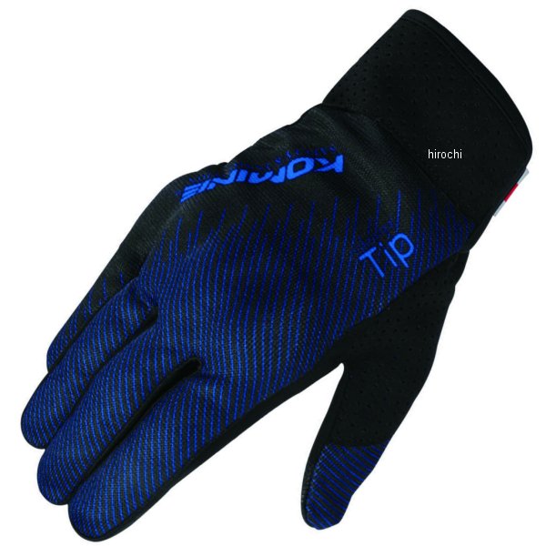 春夏モデル プロテクト ライディング メッシュグローブ 青/黒 Sサイズ