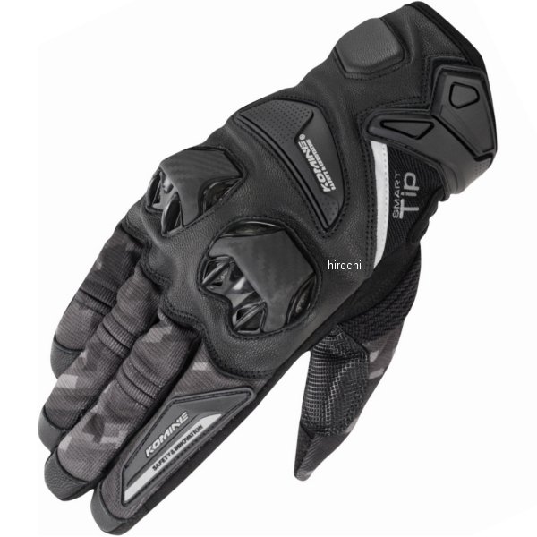 春夏モデル プロテクトレザーメッシュグローブ プレイドブラック Sサイズ