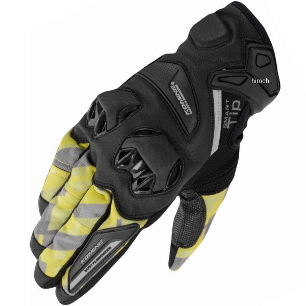 春夏モデル プロテクトレザーメッシュグローブ プレイドイエロー 3XLサイズ