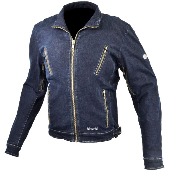 春夏モデル プロテクトデニムシングルジャケット ディープインディゴ 5XLBサイズ