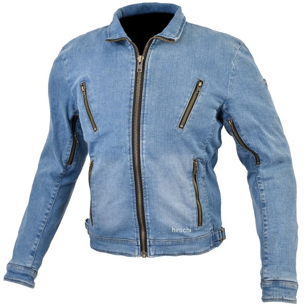 春夏モデル プロテクトデニムシングルジャケット ウォッシュドインディゴ 3XLサイズ