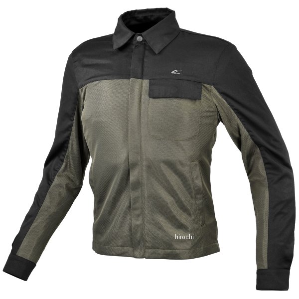 春夏モデル プロテクトメッシュライダーシャツ オリーブ XLサイズ