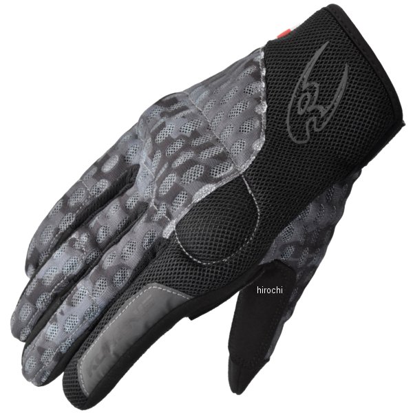 春夏モデル プロテクトクーリングメッシュグローブ ネオブラックカモ Mサイズ