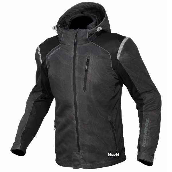 JK-135  KOMINE 春夏モデル プロテクトフルメッシュパーカー レディース ブラックマーブル WLサイズ