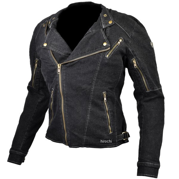 春夏モデル プロテクトデニムダブルジャケット 黒 XLサイズ