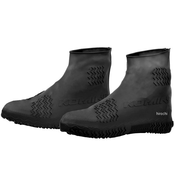 RK-360  バックジッパーシリコンレインブーツカバー 黒 フリーサイズ