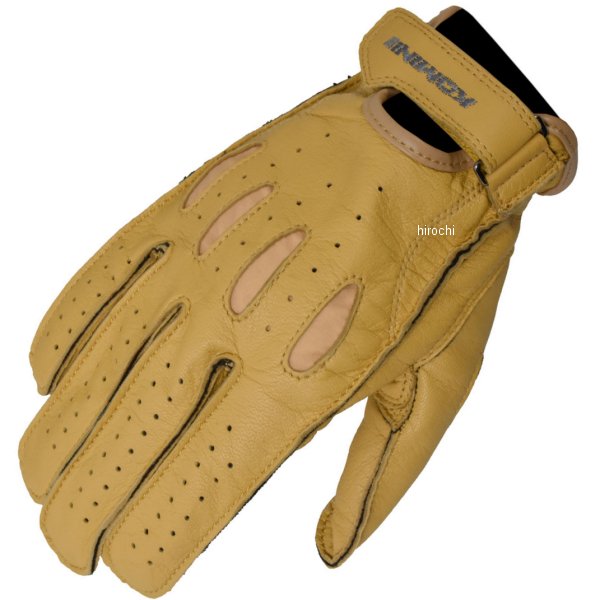 GK-161  KOMINE ヴィンテージ ショートレザーグローブ ベージュ Sサイズ