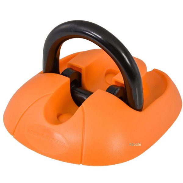 LK-116  KOMINE モーターサイクルロックグラウンドアンカー オレンジ