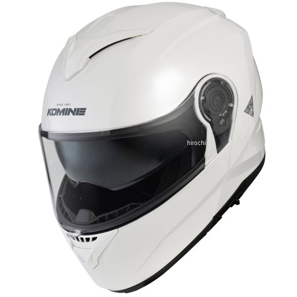 KOMINE FL システムヘルメット パールホワイト Lサイズ