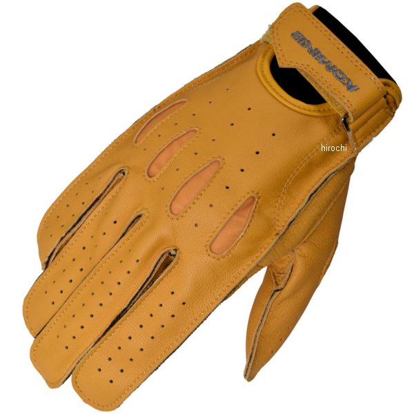 GK-161  KOMINE ヴィンテージ ショートレザーグローブ キャメル Lサイズ