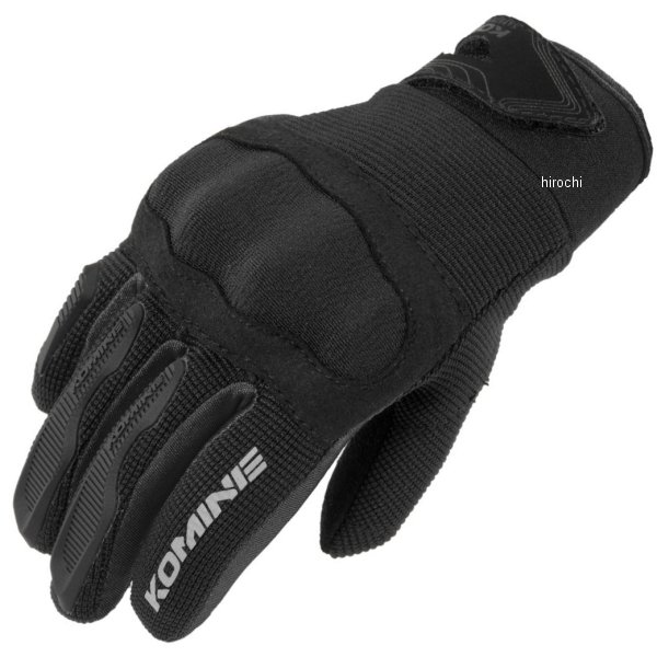 RGK-006  KOMINE プロテクトキッズメッシュグローブ 黒 KXLサイズ
