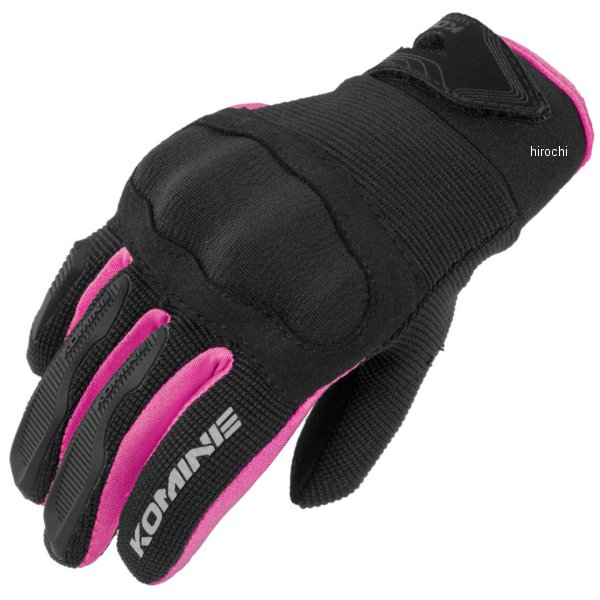 RGK-006  KOMINE プロテクトキッズメッシュグローブ ピンク KLサイズ