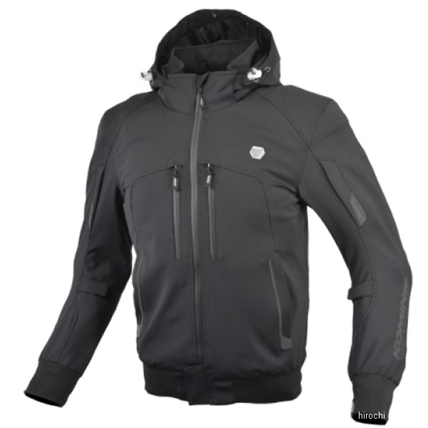 KOMINE 秋冬モデル スマートシェル システムパーカー 黒 5XLBサイズ