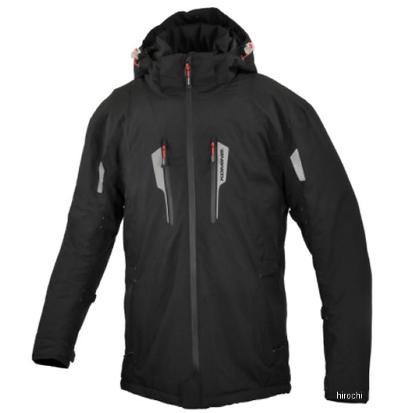 KOMINE 秋冬モデル ストレッチャブルポップアップWPオーバージャケット 黒 Lサイズ