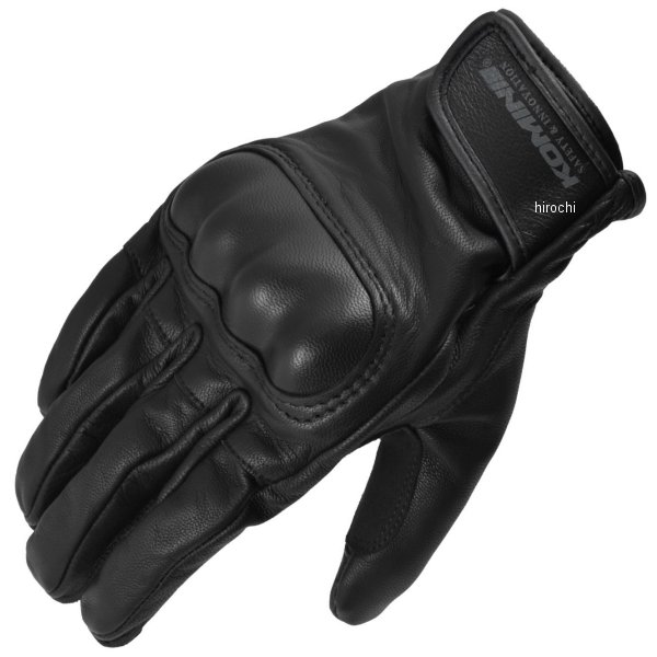 GK-252  KOMINE プロテクトゴートレザーグローブ 黒 2XLサイズ