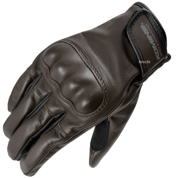 GK-252  KOMINE プロテクトゴートレザーグローブ ブラウン XLサイズ