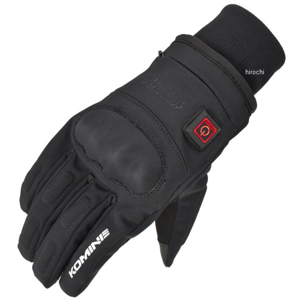 EK-216  KOMINE 12VプロテクトE-グローブ 黒 Sサイズ